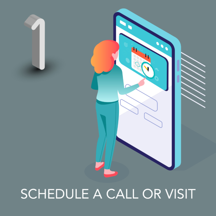 Schedule a call or visit to your store